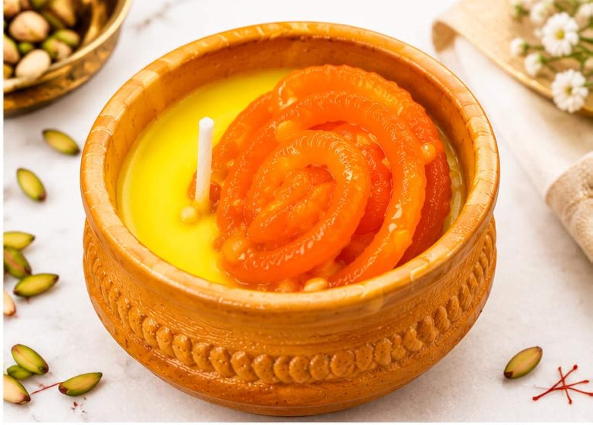 Medium Matki Shape Candle for Diwali & Home Décor